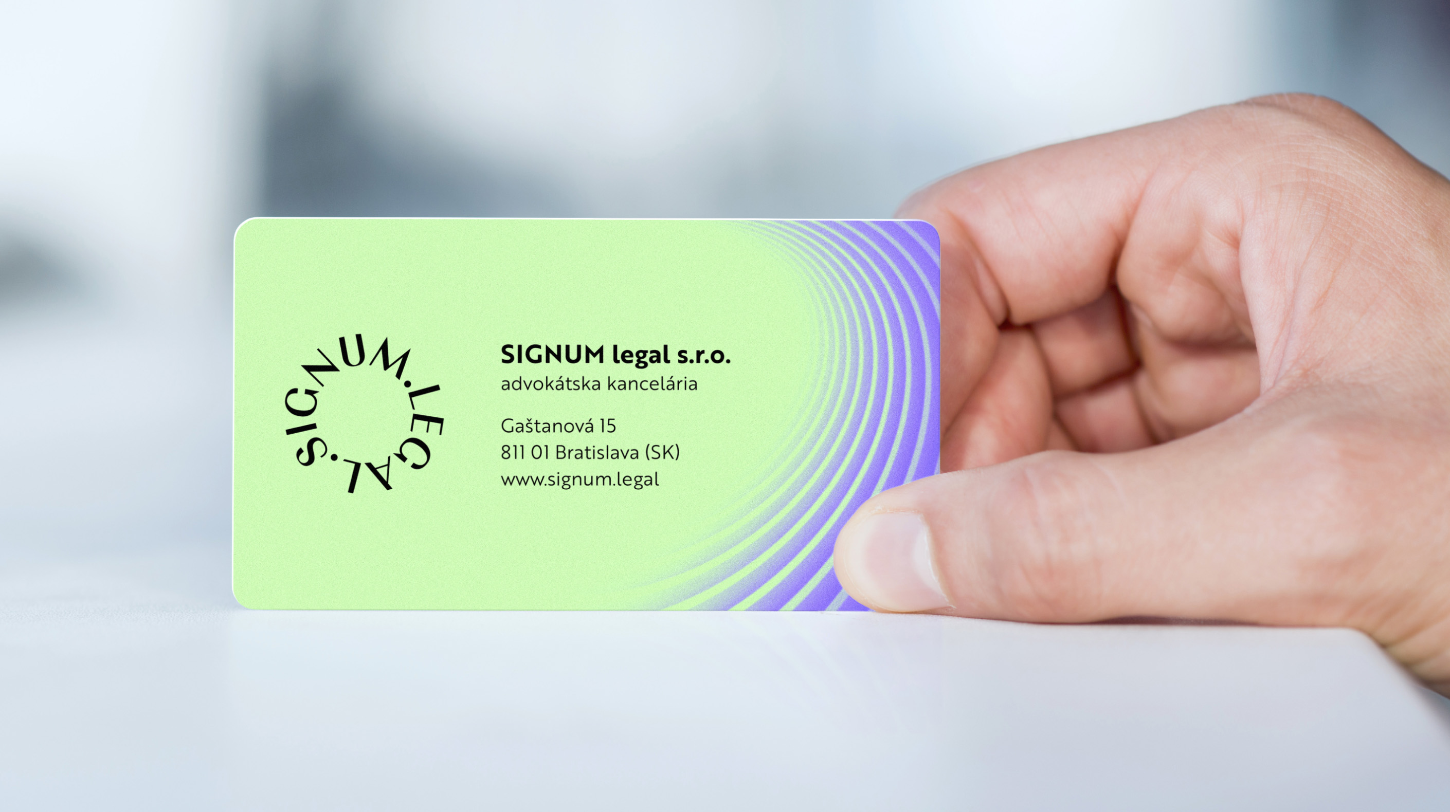 studio 001 signum legal business card