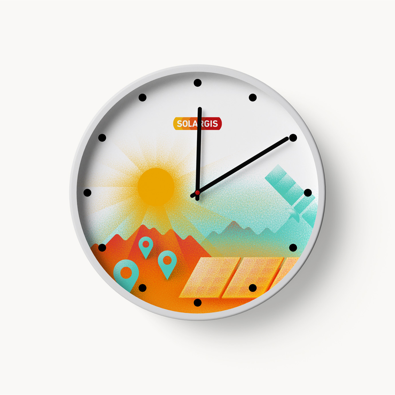 studio 001 solargis design wall clock